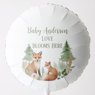 Woodland Animals Baby Shower Balloon