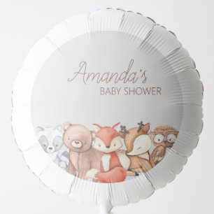 Woodland Animals Baby Shower Balloon