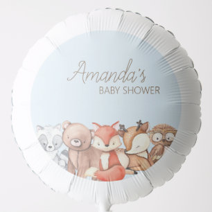Woodland Animals Baby Shower Balloon