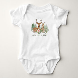 Woodland Animals Baby Shower Bodysuit