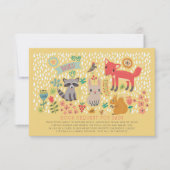 Woodland Animals Baby Shower Book Request Invitation (Front)