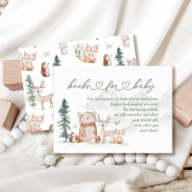 Woodland Animals Baby Shower Books for Baby