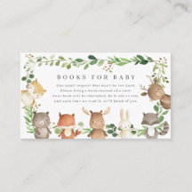 Woodland Animals Baby Shower Books For Baby