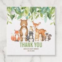 Woodland Animals Baby Shower Boy Thank You Favor Favor Tags