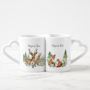Woodland Animals Baby Shower Coffee Mug Set