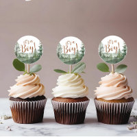 Woodland Animals baby shower Cupcake Topper