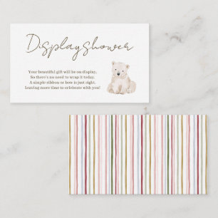 Woodland Animals Baby Shower Display Card