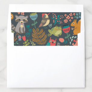 Woodland Animals Baby Shower Envelope Liner