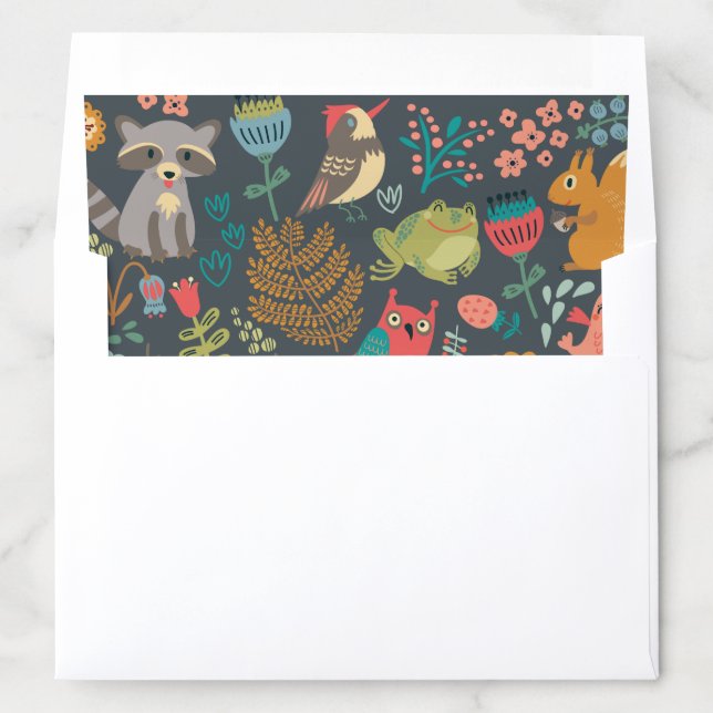 Woodland Animals Baby Shower Envelope Liner (In Envelope)