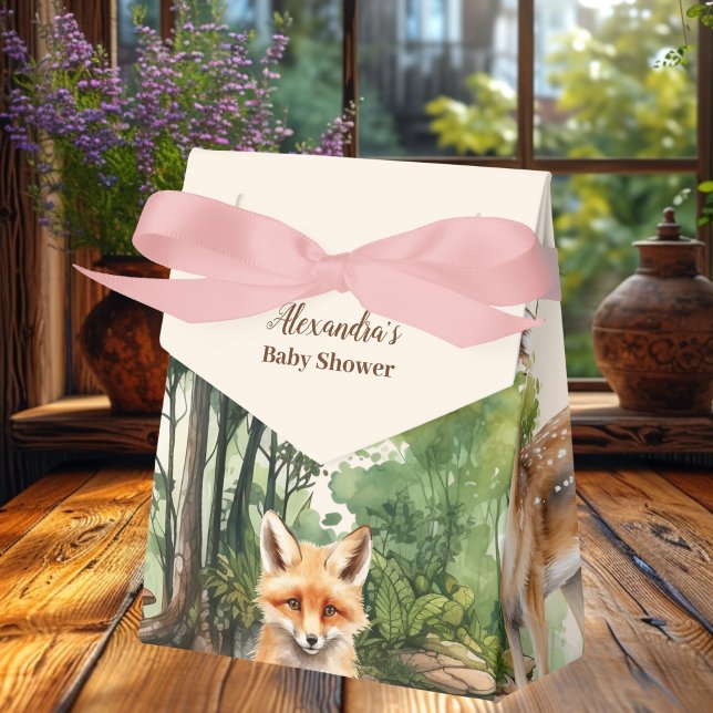 Woodland Animals Baby Shower Favor Boxes (Creator Uploaded)