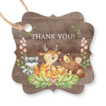 Woodland Animals Baby Shower Favor Gift Tag