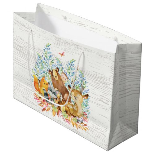 Woodland Animals Baby Shower Gift Bag
