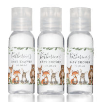 Woodland Animals Baby Shower Hand Sanitizer