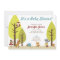 Woodland Animals Baby Shower Invitation