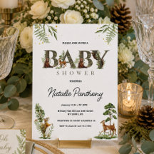 Woodland Animals Baby Shower