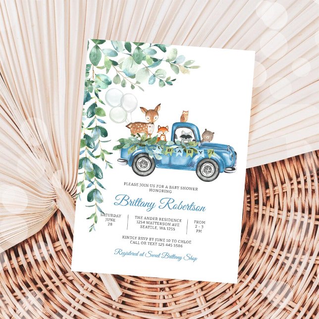Woodland Animals Baby Shower Invitation (Creator Uploaded)
