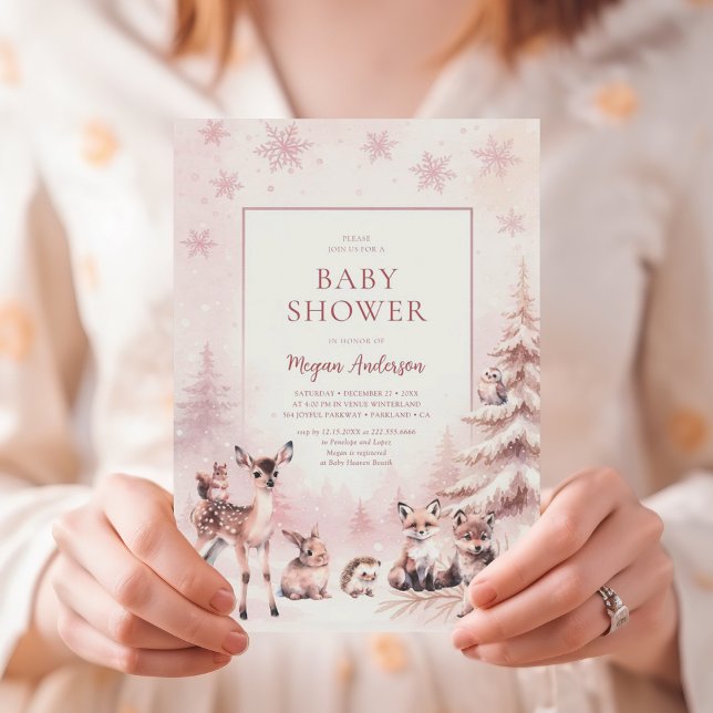 Woodland Animals Baby Shower Invitation (Creator Uploaded)