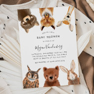 Woodland Animals Baby Shower  Invitation