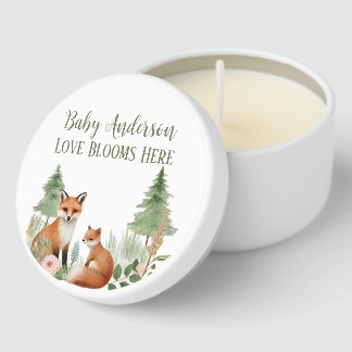 Woodland Animals Baby Shower Mini Candle Favors