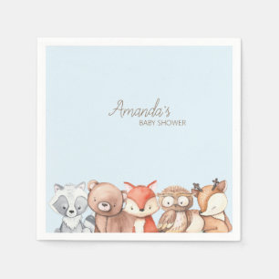 Woodland Animals Baby Shower Napkins
