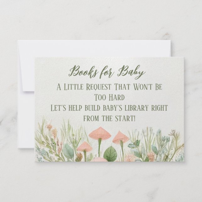 Woodland Animals Baby Shower Note Card (Front)