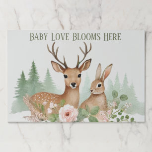Woodland Animals Baby Shower Paper Pad