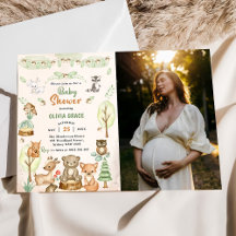 Woodland Animals Baby Shower Party Photo