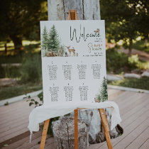 Woodland Animals Baby Shower Table Seating Foam Board