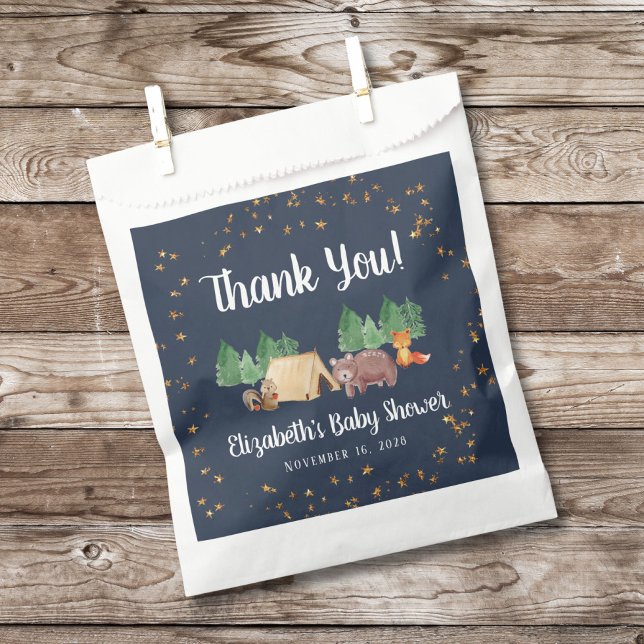 Woodland Animals Baby Shower Thank You Favor Bag (Creator Uploaded)