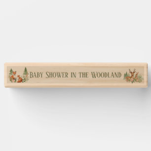 Woodland Animals Baby Shower Topple Tower