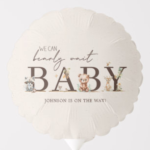 Woodland Animals Boho Baby Shower Balloon
