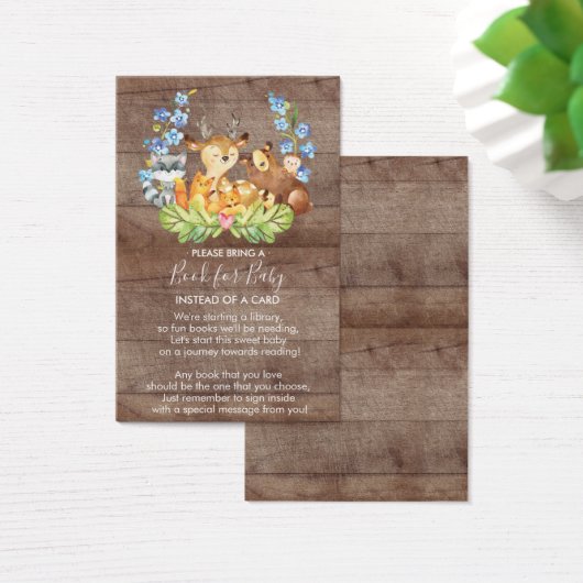 Woodland Animals Book for Baby Card (Desk)