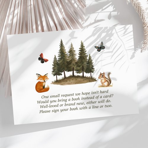 Woodland Animals Books For Baby Enclosure Card