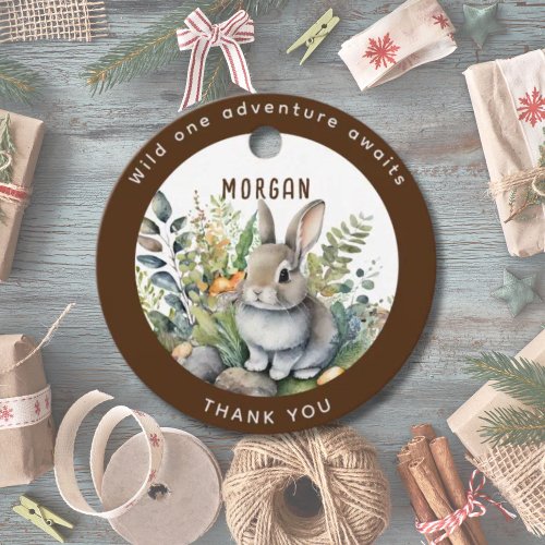 Woodland Animals Bunny Favors Thank You Gift Decor Favor Tags