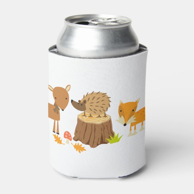 Woodland Animals Can Cooler (Can Front)