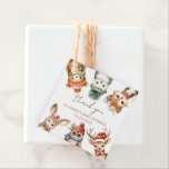 Woodland animals Christmas winter baby shower Favor Tags<br><div class="desc">For more advanced customization of this design,  simply select the "Edit using Design Tool" button above!</div>