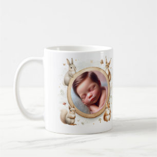 Woodland Animals Customizable Birth Announcement Coffee Mug