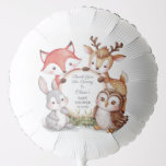 Woodland Animals Cute Baby Shower Thank You Balloon