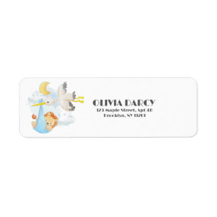 Woodland Animals cute Funny Baby Shower Label