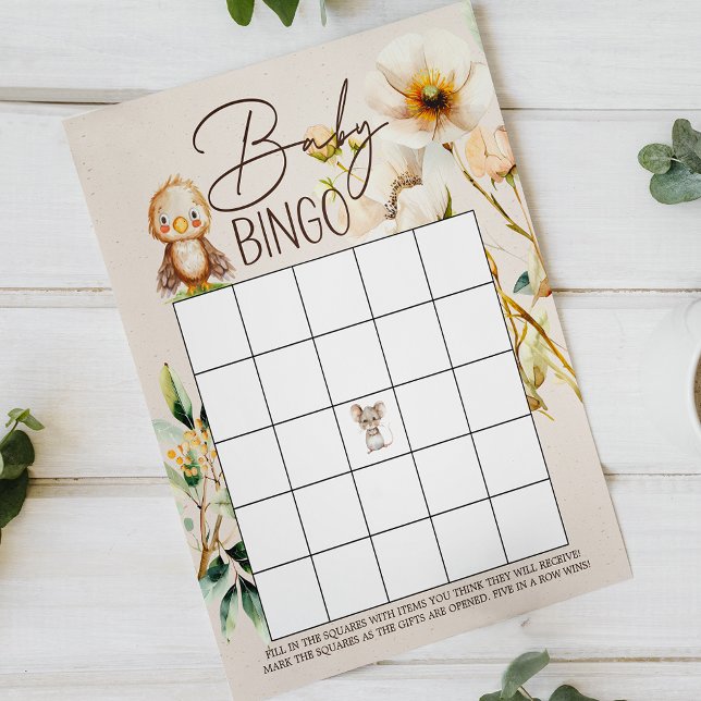 Woodland Animals Double Sided Baby Shower Game (Creator Uploaded)