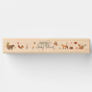 Woodland Animals Fall Baby Shower Topple Tower