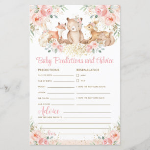 Woodland Animals Floral Baby Predictions & Advice