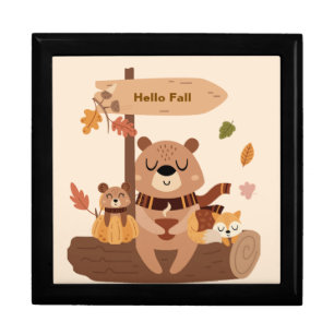 Woodland Animals for Autumn Memories Gift Box