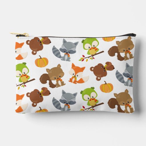 Woodland Animals Forest Animals Fall Animals Accessory Pouch