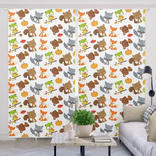 Woodland Animals, Forest Animals, Fall Animals Blackout Curtains
