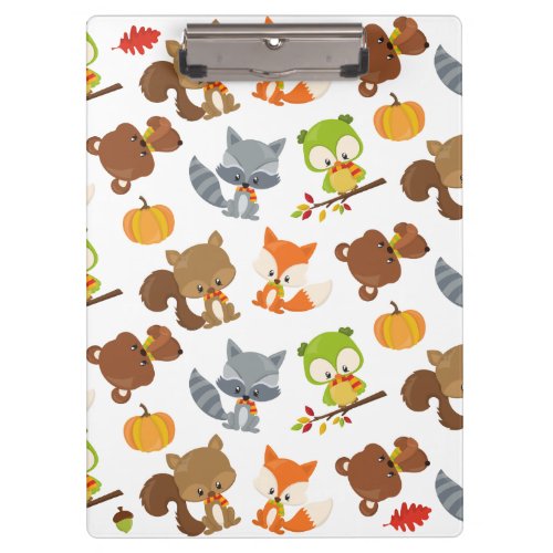 Woodland Animals Forest Animals Fall Animals Clipboard