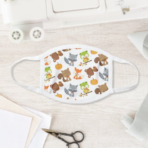 Woodland Animals Forest Animals Fall Animals Face Mask