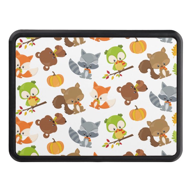 Woodland Animals, Forest Animals, Fall Animals Hitch Cover (Front)