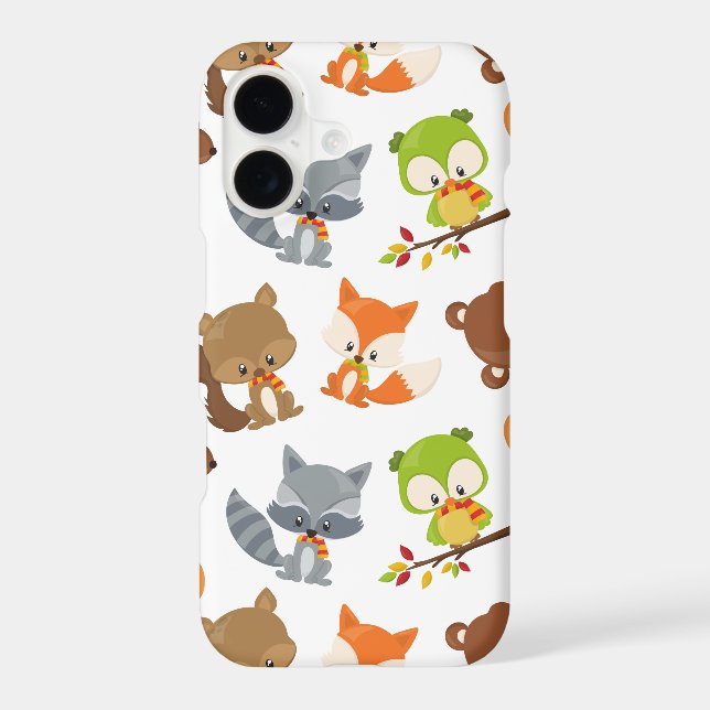 Woodland Animals, Forest Animals, Fall Animals Iphone Case (Back)