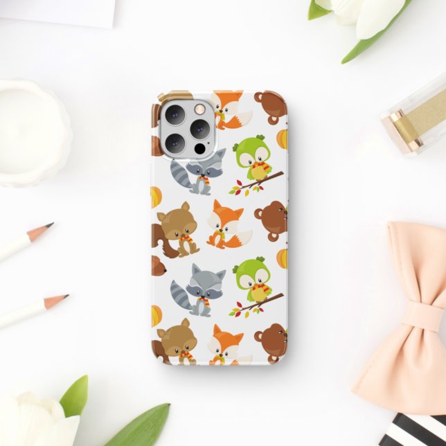 Woodland Animals, Forest Animals, Fall Animals iPhone Case (Creator Uploaded)